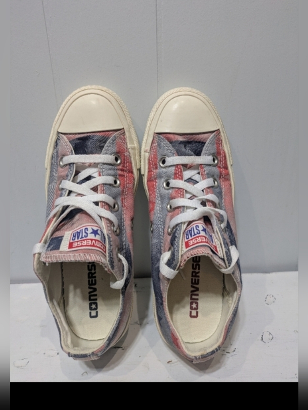 Converse American Flag Tennis Shoes Size 5 Patriotic